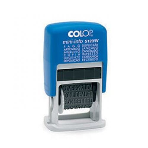 COLOP Carimbo Mini-Info S120/W, Auto-Tintado, Texto , COLOP , CARICOL023 , 9004362350682